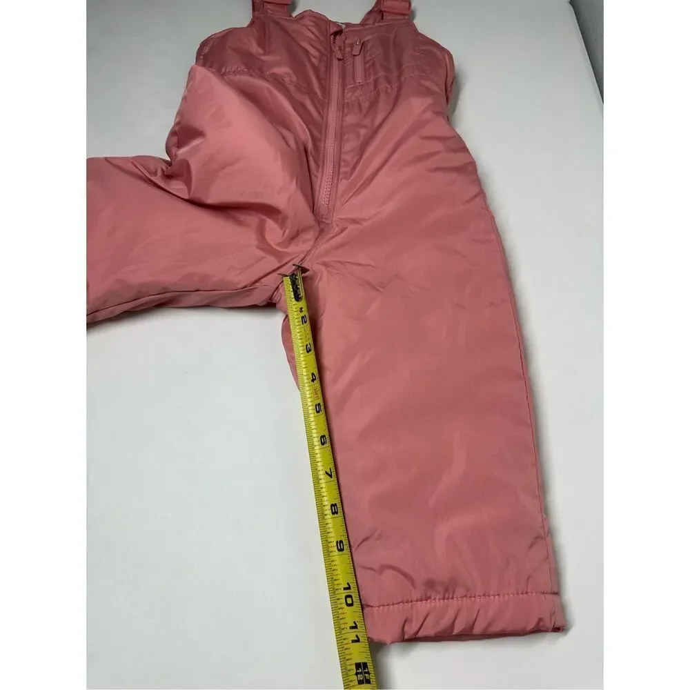 Old Navy Water-Resistant Snow Bib for Toddler Girls Pink Size 2T